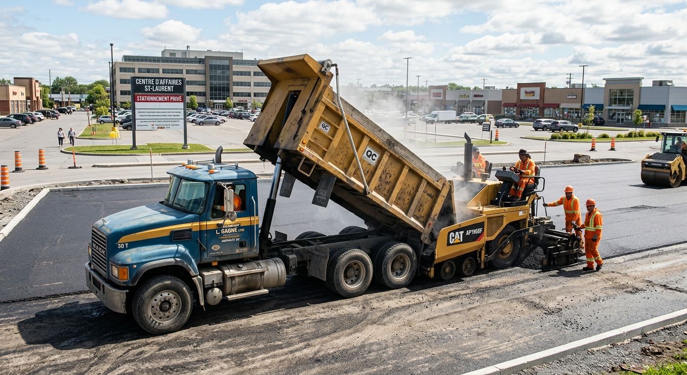 Équipe pavage commercial à Elgin, Québec